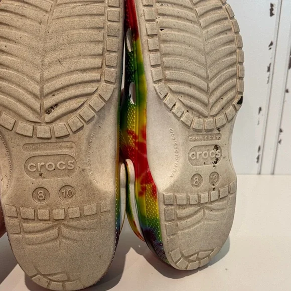 CROCS Colorful Tie-Dye M 8 W 10 - Picture 7 of 12